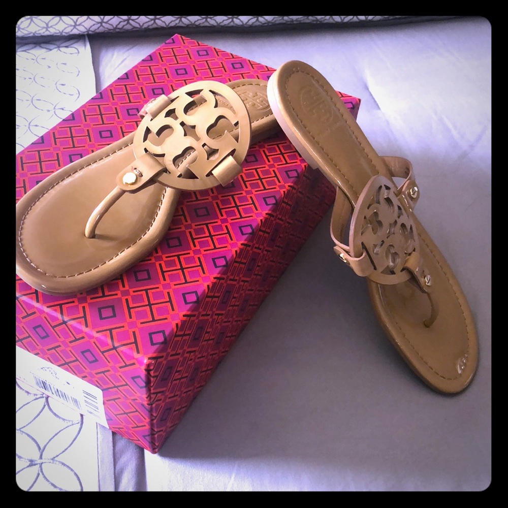 Tory Burch Miller Sandals- Patent Leather